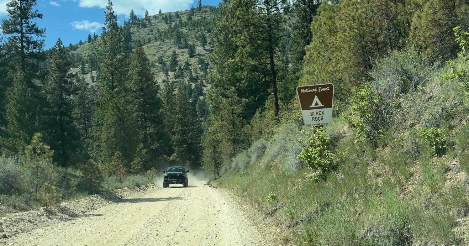 black rock campground sign